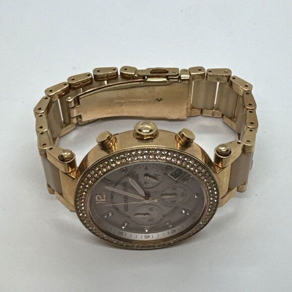 Michael Kors Parker MK5896 Women Rose Gold Analog Dial Quartz Wrist Watch JNA390 main image 9